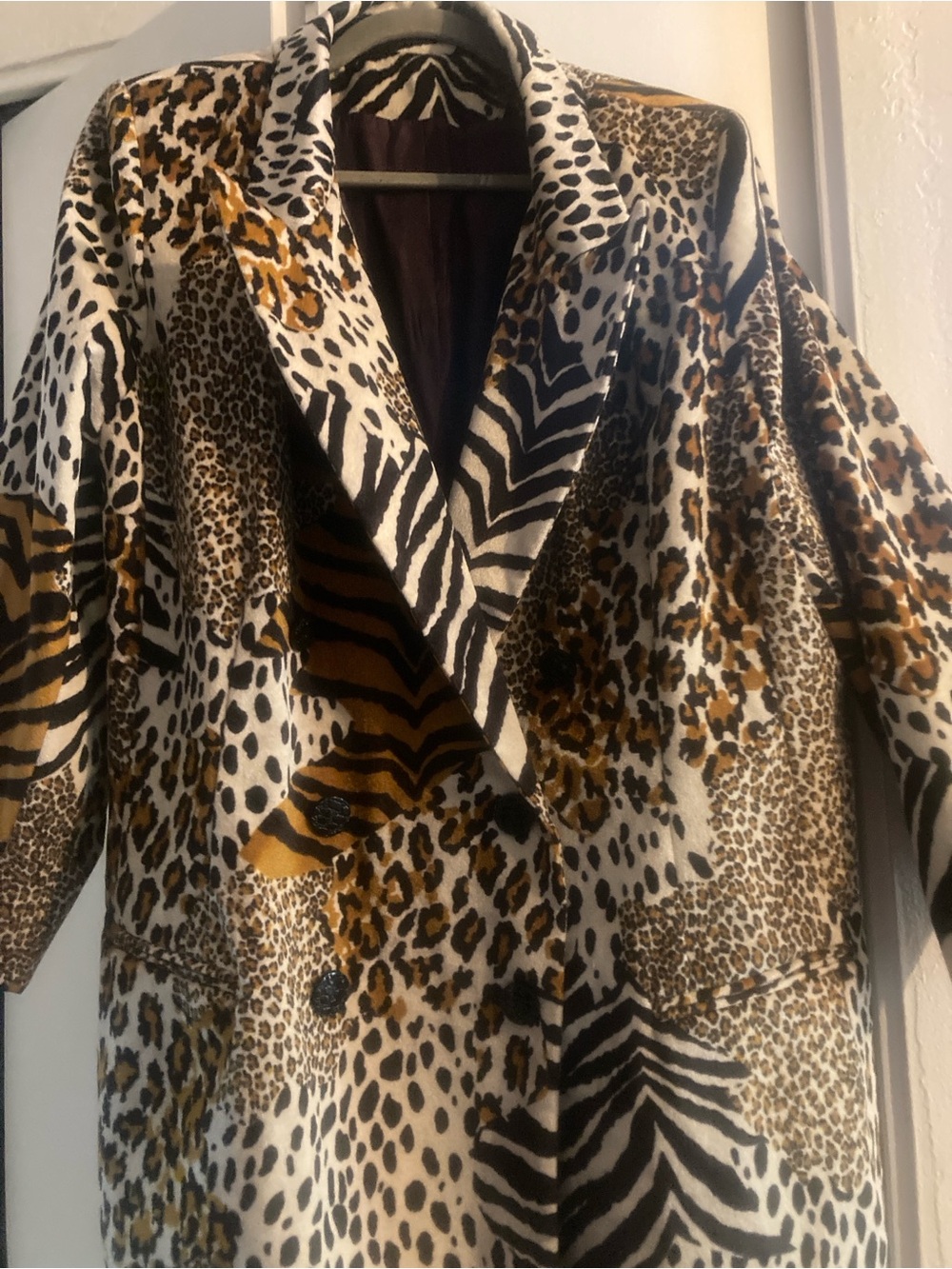 Flocked Velvet! Blazer 80s Mob wife Animal print edgy punk rock roll jacket coat